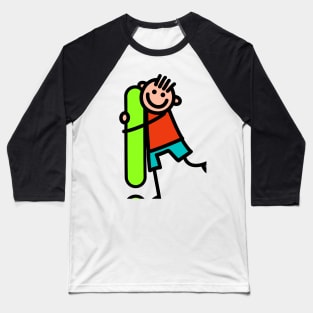 Letter Exclamation Mark for Boys alphabet Kids Colorful Cartoon Character Baseball T-Shirt